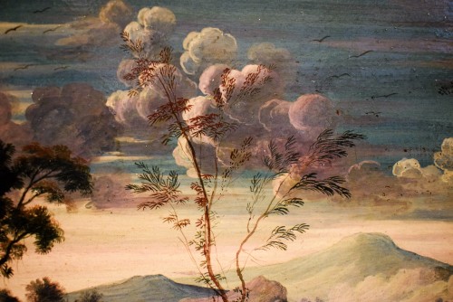 XVIIe siècle - Paysage fantastique "Capriccio" école Flamande du XVIIe siècle
